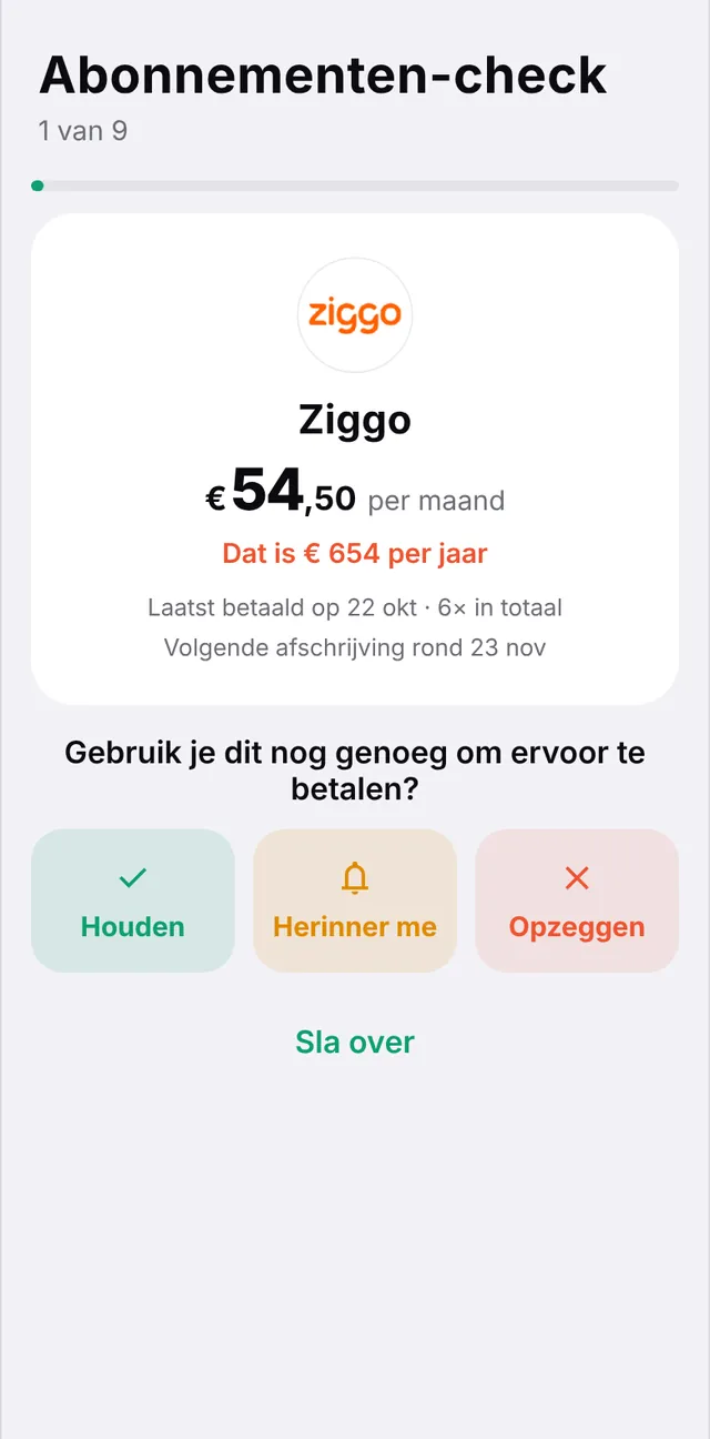 De abonnementen-check: houden, herinneren of opzeggen
